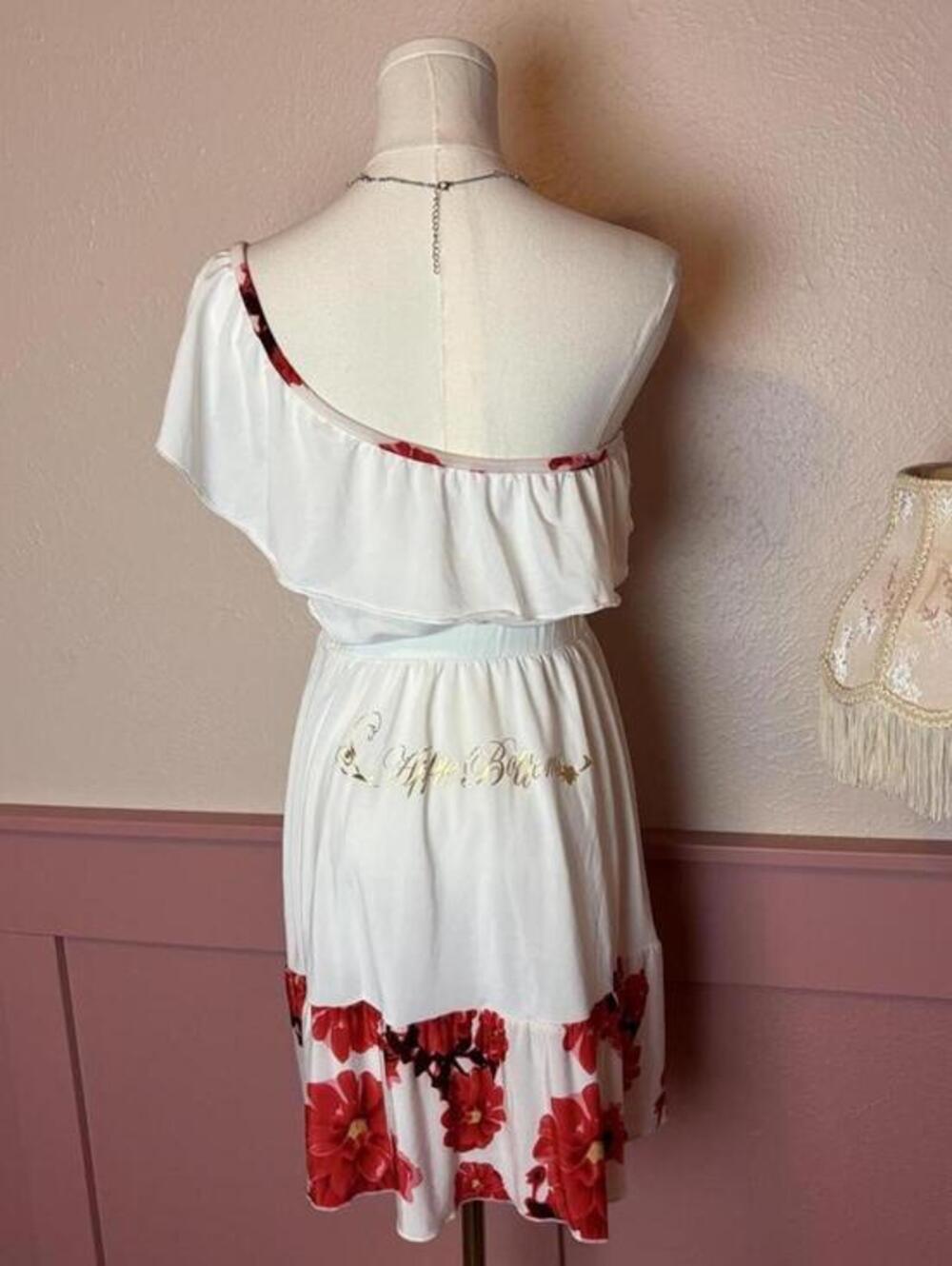 apple bottom deadstock swim coverup dress  one shoulder grail nwt sz small large